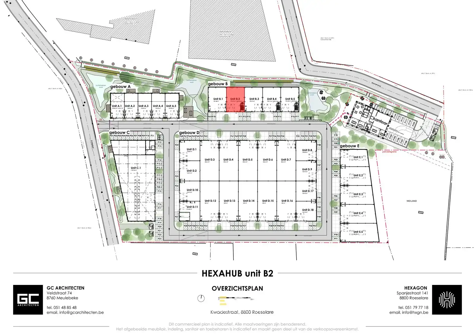 Nieuwbouw casco KMO-unit met kantoorruimte bovenop de loods en mogelijkheid tot prachtig dakterras ! foto 32