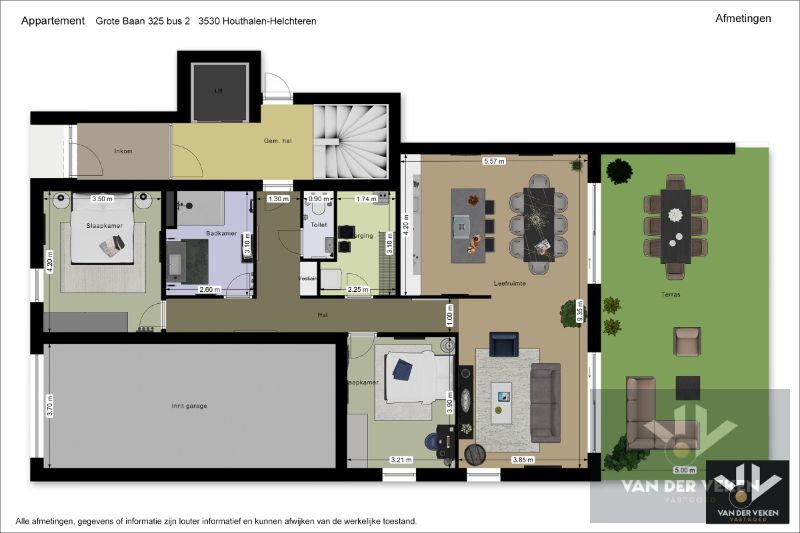 Ruim gelijkvloers nieuwbouwappartement met 2 slaapkamers, een terras en een mooie tuin op een goed bereikbare locatie! foto 15