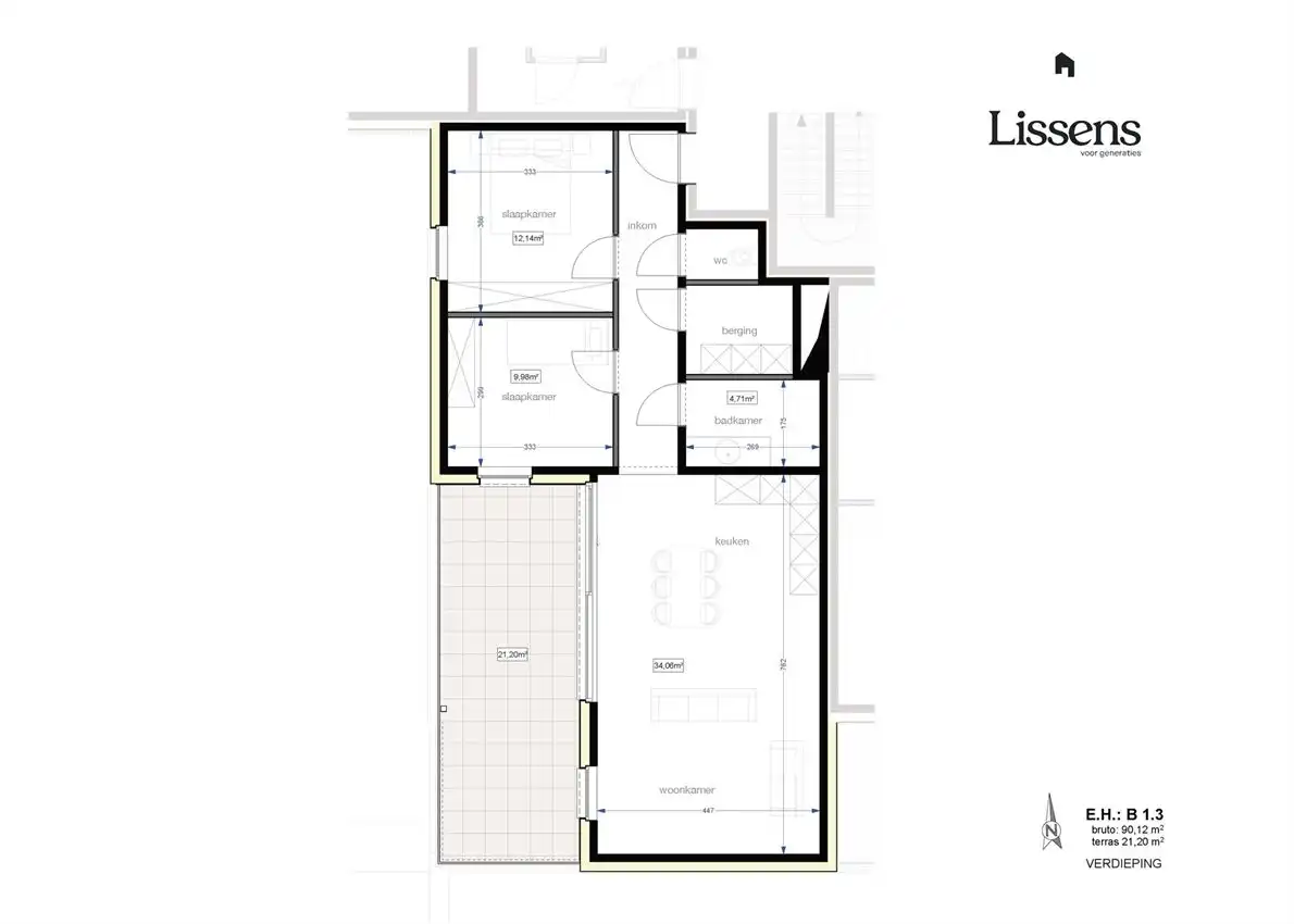 2slk-appartement met westgericht overdekt terras foto 3