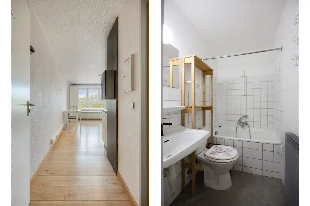 Bemeubelde studio in centrum Leuven! – EPC 209 kWh/m² - bewoonbare opp. 24 m² foto 2