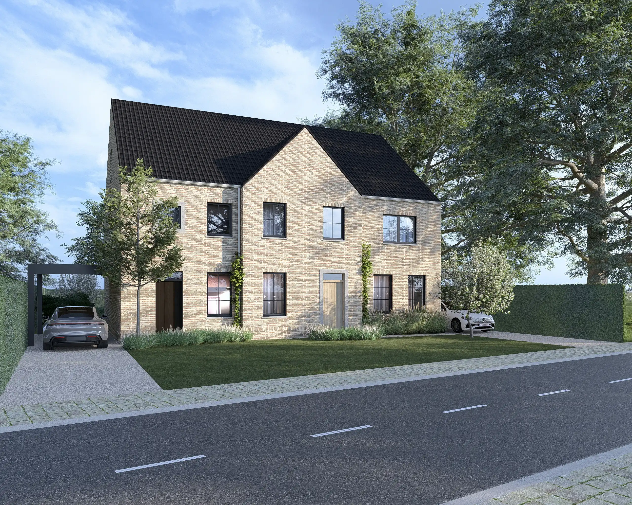 TE KOOP: Twee halfopen nieuwbouwwoningen op ruime percelen tot 6a 65ca in Gerdingen (Bree) foto 5