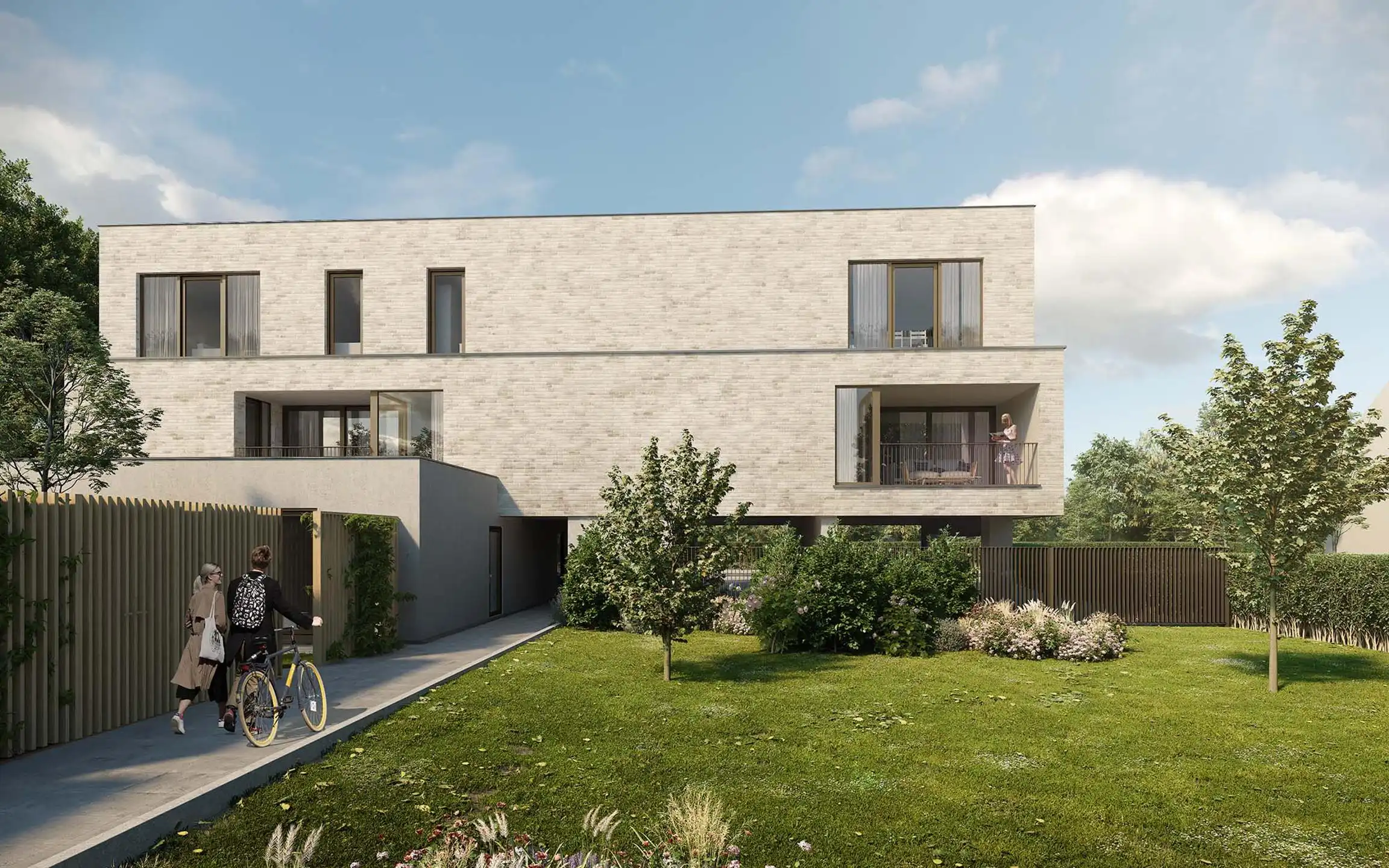 NIEUWBOUWAPPARTEMENT 1ste verdieping  2 slaapkamers terras foto 13