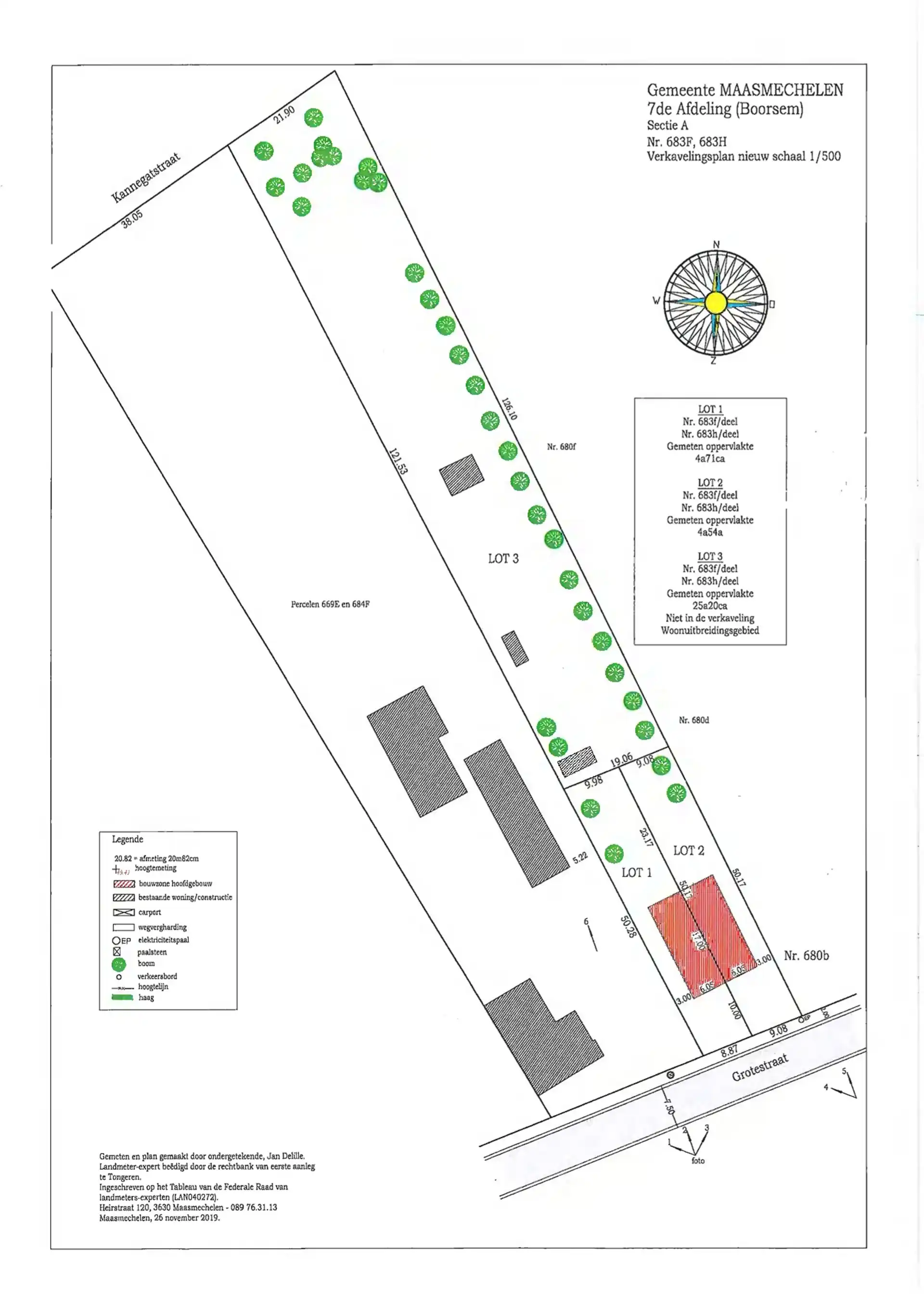 Perceel grond van 25a20ca in woonuitbreidingsgebied in het rustige Boorsem! foto 2