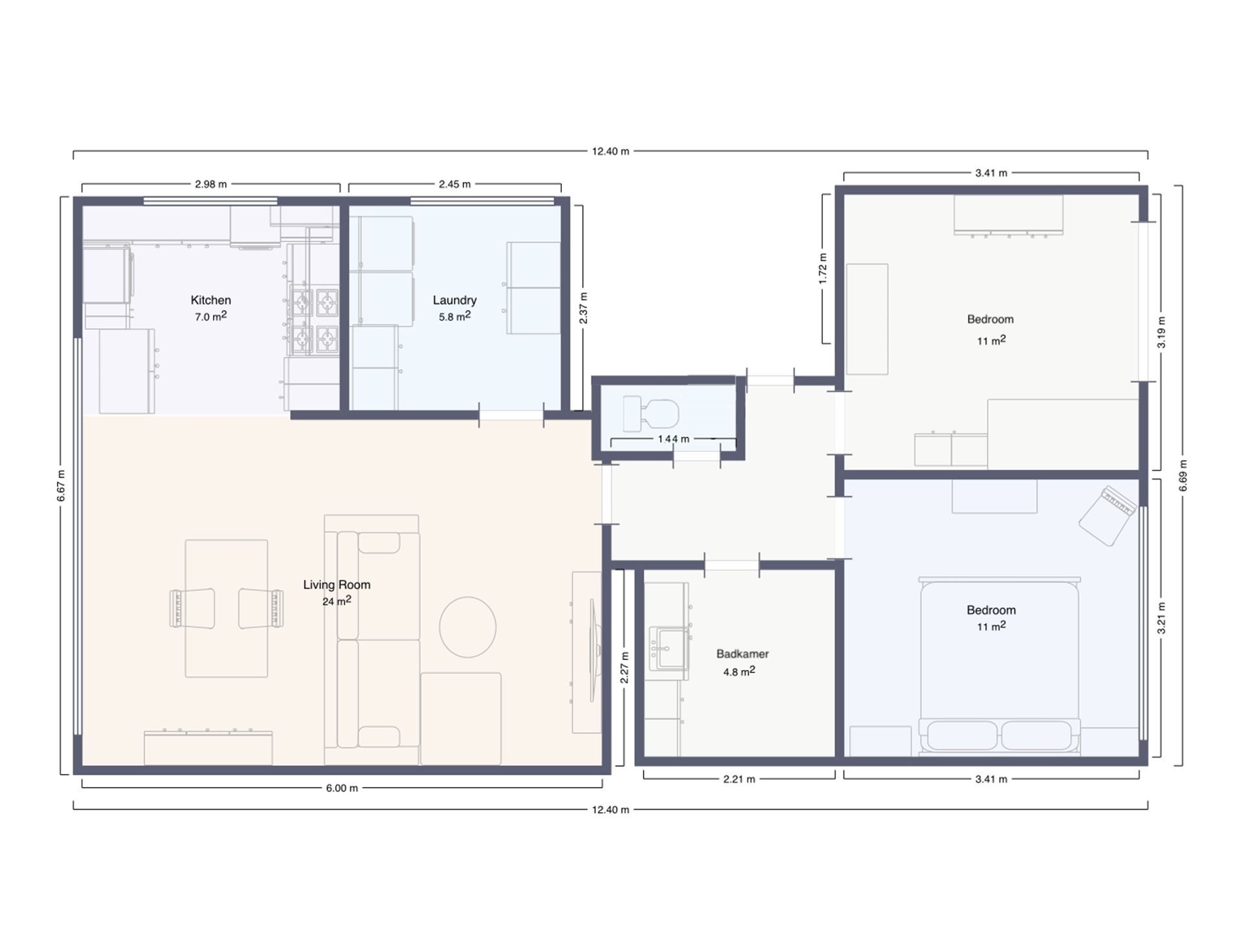 Instapklaar Appartement met 2 Slaapkamers, Terras en Garage foto 18