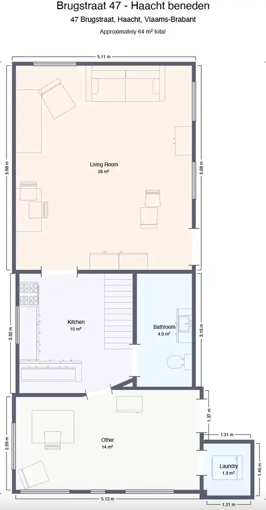 Gezellig huis met perfecte oriëntatie, 2 Kamers en mooie leefruimtes in Haacht foto 28
