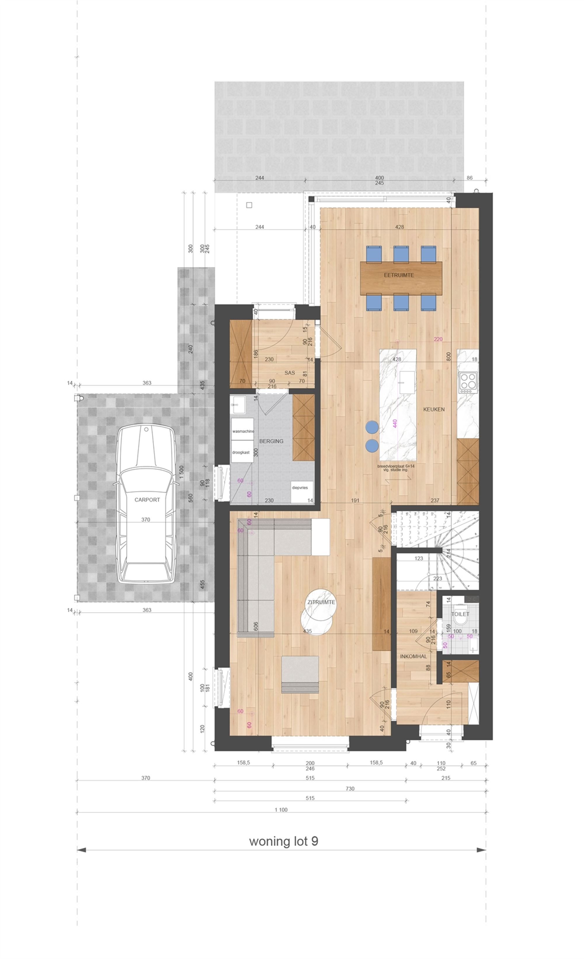 NIEUWBOUWWONING MET 3 SLAAPKAMERS UITERST CENTRAAL DOCH RUSTIG GELEGEN TE ZONHOVEN foto 11