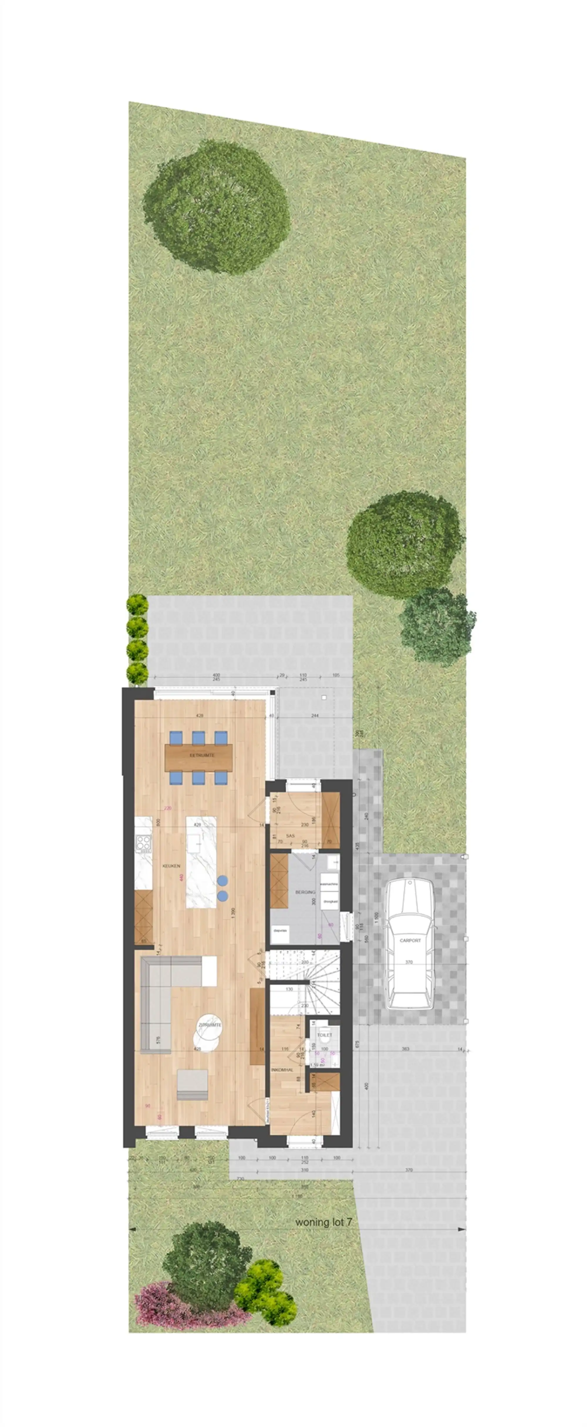 NIEUWBOUWWONING MET 3 SLAAPKAMERS UITERST CENTRAAL DOCH RUSTIG GELEGEN TE ZONHOVEN foto 9