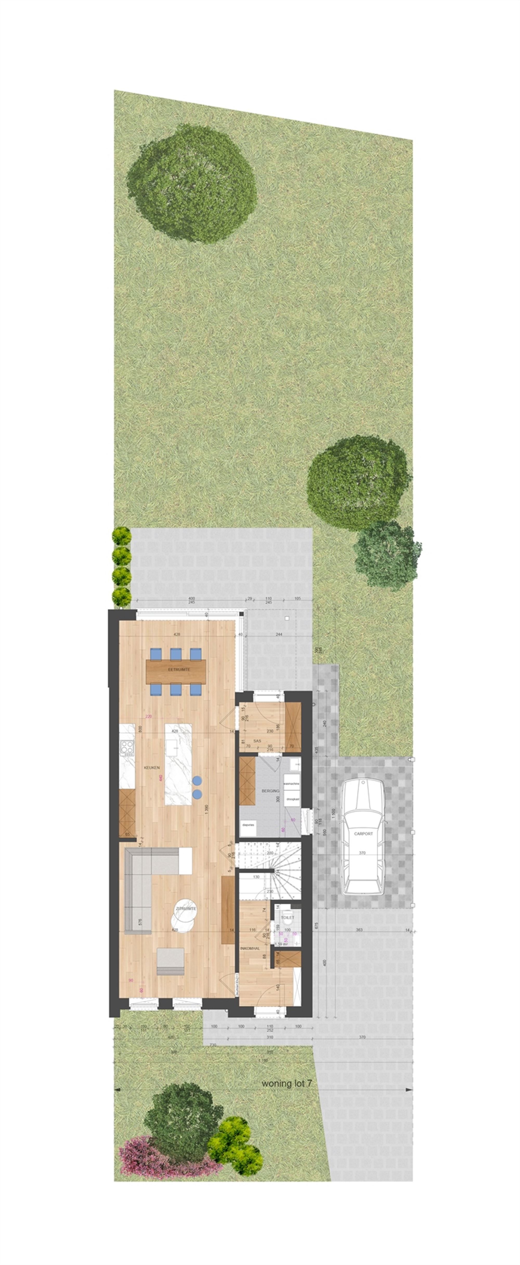 NIEUWBOUWWONING MET 3 SLAAPKAMERS UITERST CENTRAAL DOCH RUSTIG GELEGEN TE ZONHOVEN foto 9