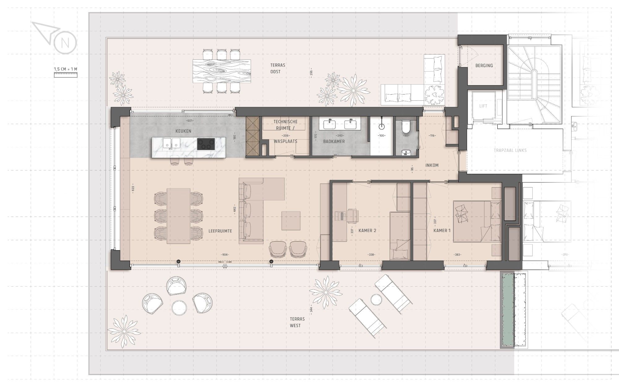 Sublieme penthouse met groot terras en prachtig uitzicht foto 3