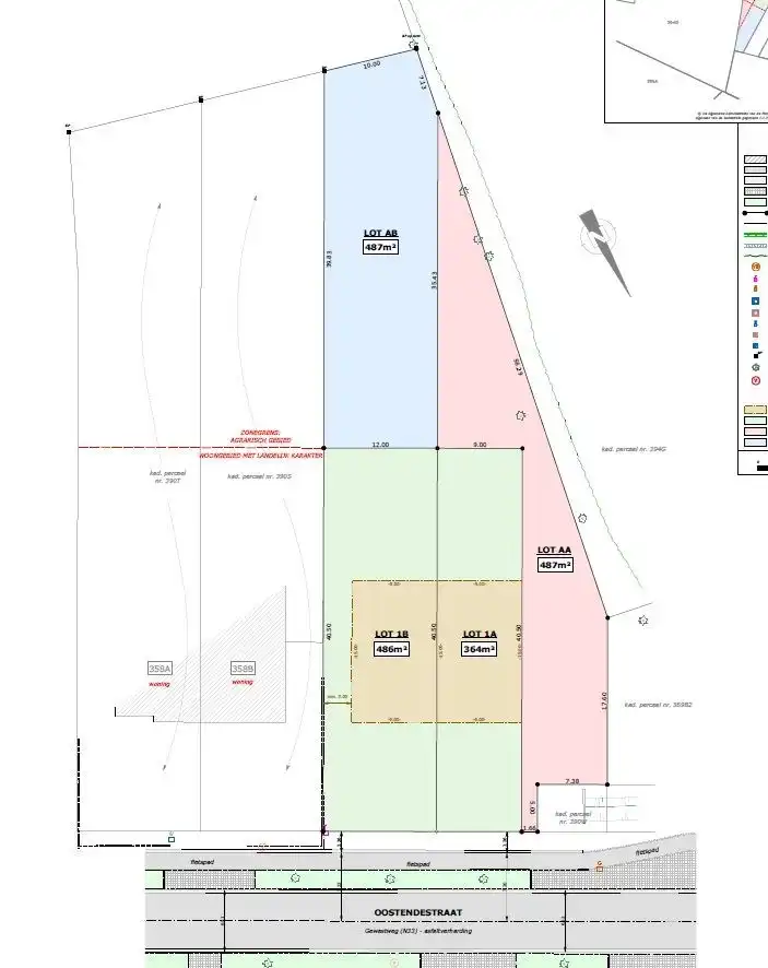 Ruime perceel (973 m²) voor halfopen bebouwing met landelijke verzichten te Torhout foto 2