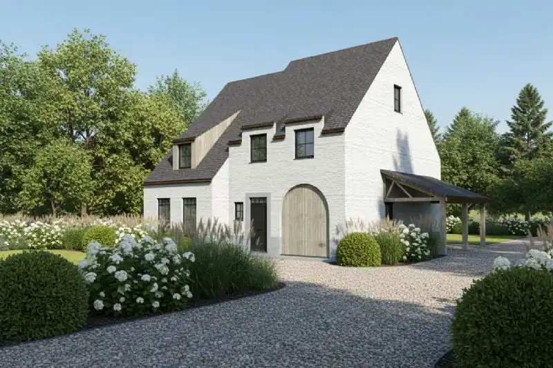 Nieuw te bouwen alleenstaande woning te Menen. foto {{pictureIndex}}