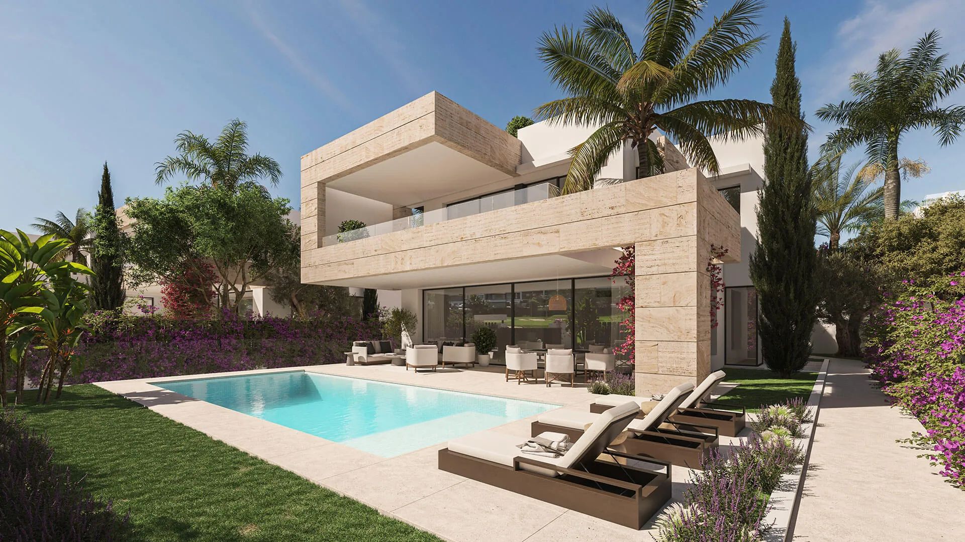 Luxe heruitgevonden aan prachtige golf – waar hedendaags design en Mediterrane levensstijl samensmelten foto {{pictureIndex}}