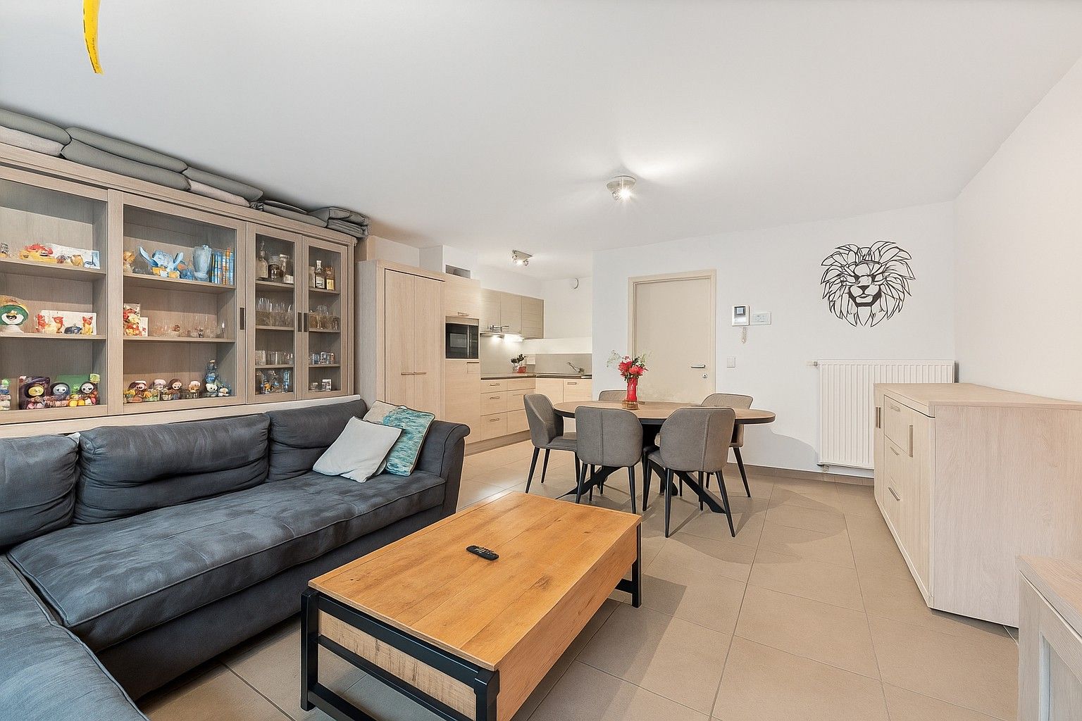 Lichtrijk gelijkvloers appartement met zuidgericht terras in het hart van Zomergem foto 2
