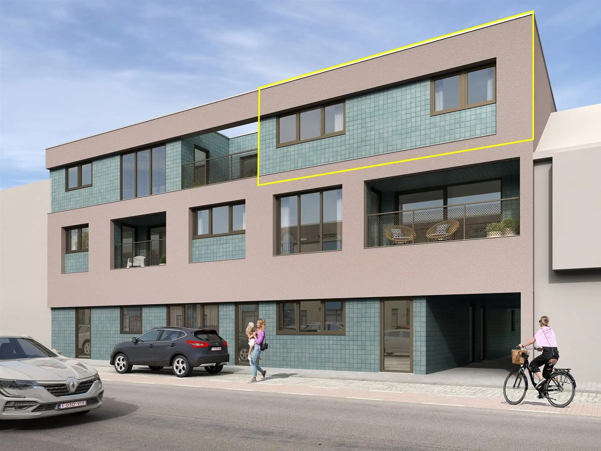 Nieuwbouw 3 slaapkamer appartement in centrum Wetteren foto 2