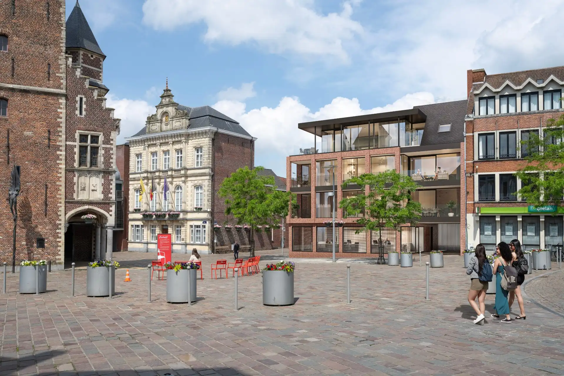 Handelsruimte op de markt van Tielt foto {{pictureIndex}}