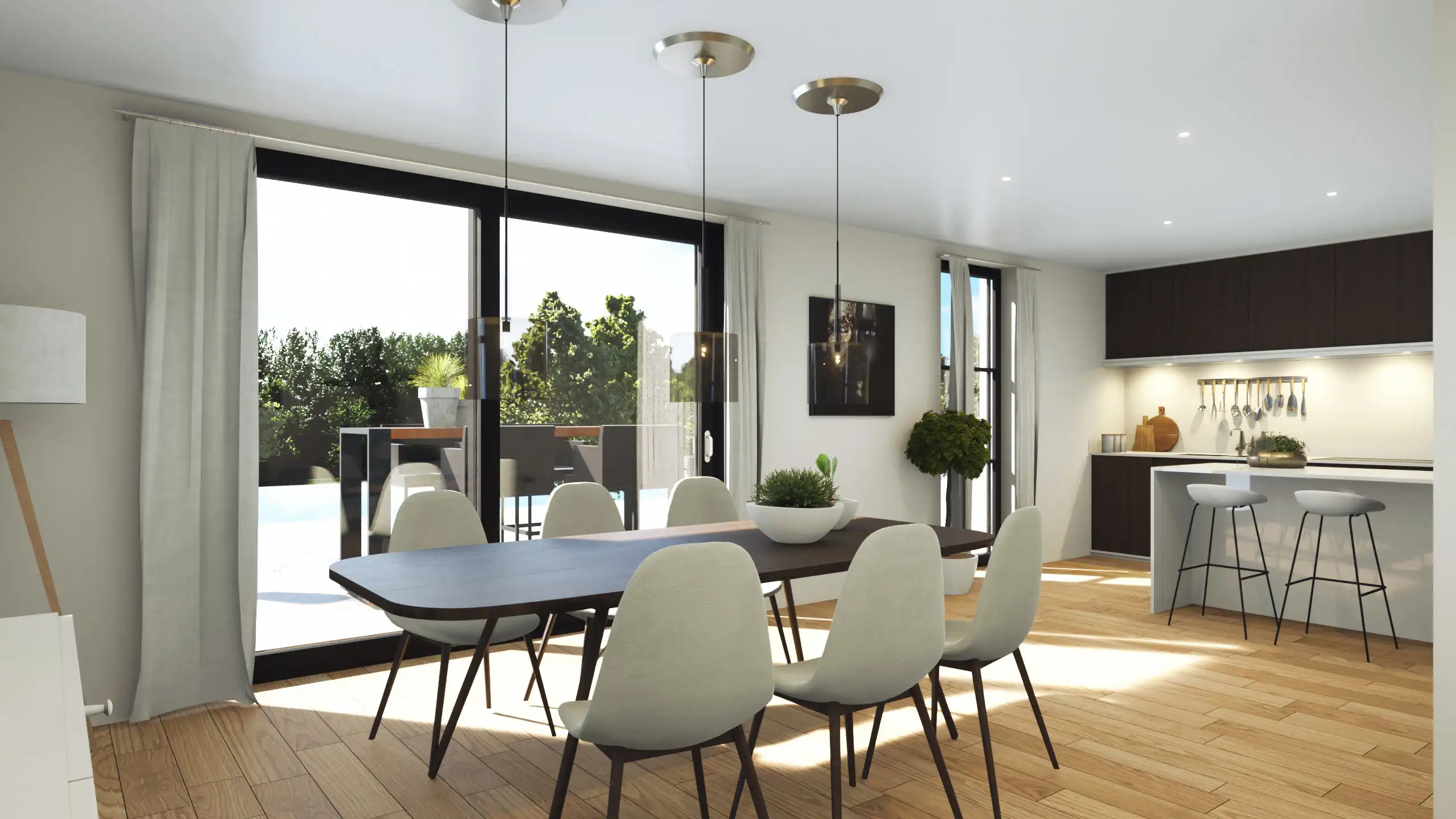 Duplex appartement met 2-slpks, inpandige garage en terras! foto 4