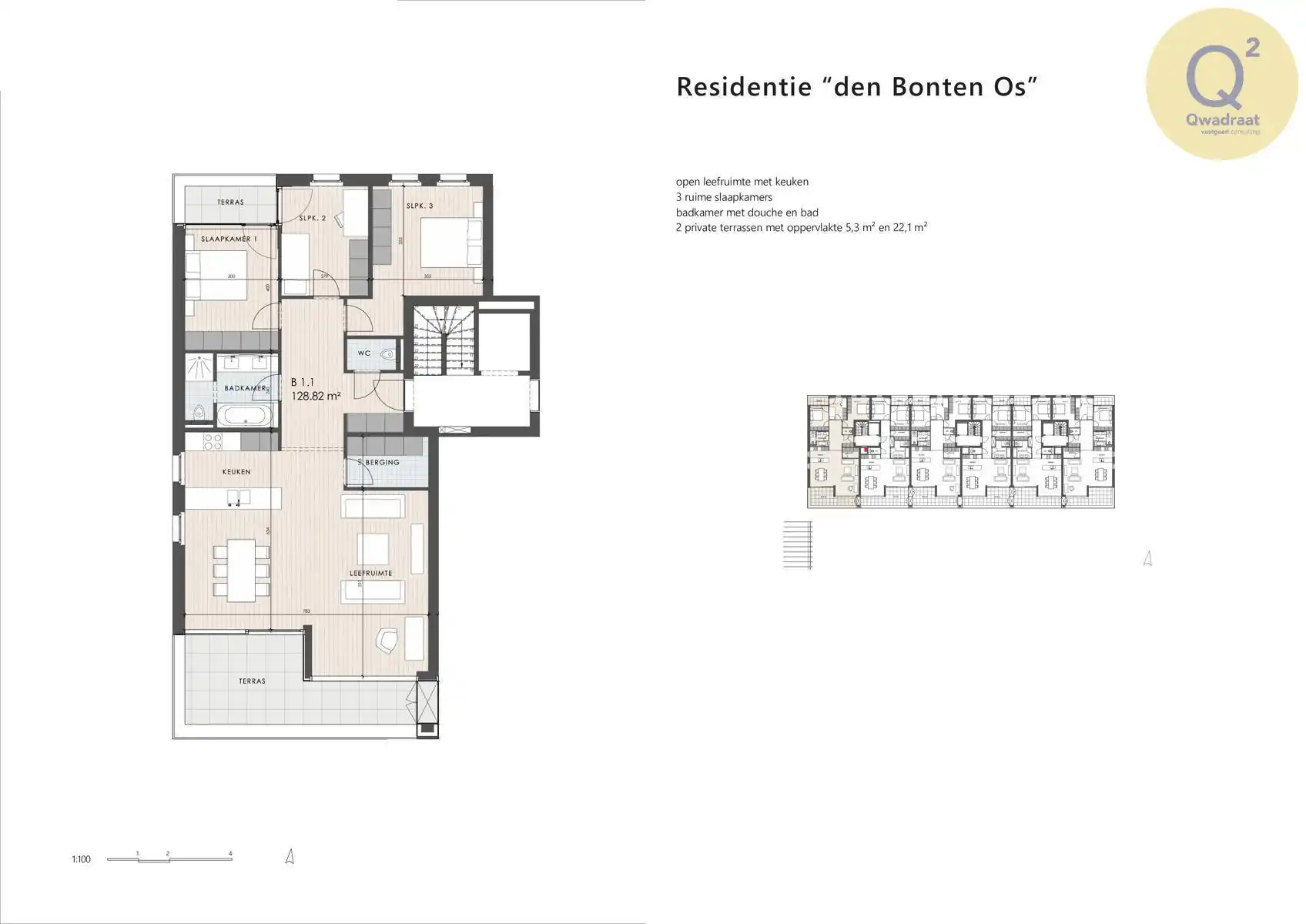 Ruim luxe appartement met 3 slaapkamers in hartje Westmalle foto 23