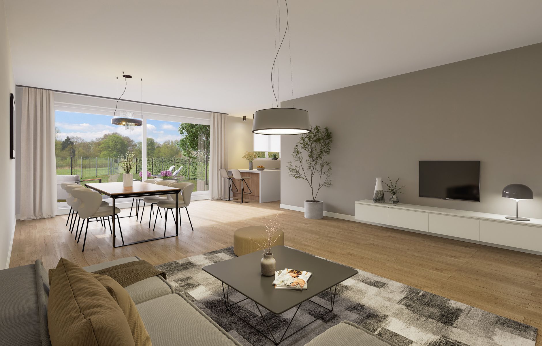 Drie energiezuinige woningen met inpandige garage met 3/5 slpk foto 2