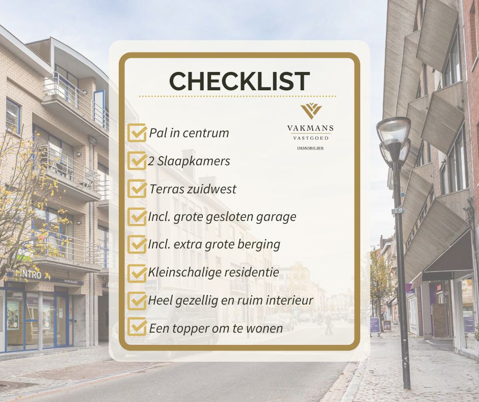 Pal in het centrum met 2 slaapkamers en garage foto 2