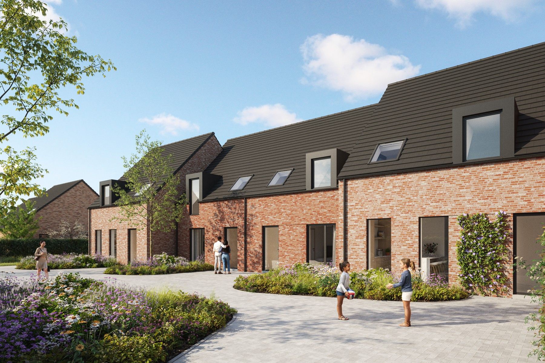 Lot 3 (F4): halfopen bebouwing met 3 slaapkamers foto {{pictureIndex}}