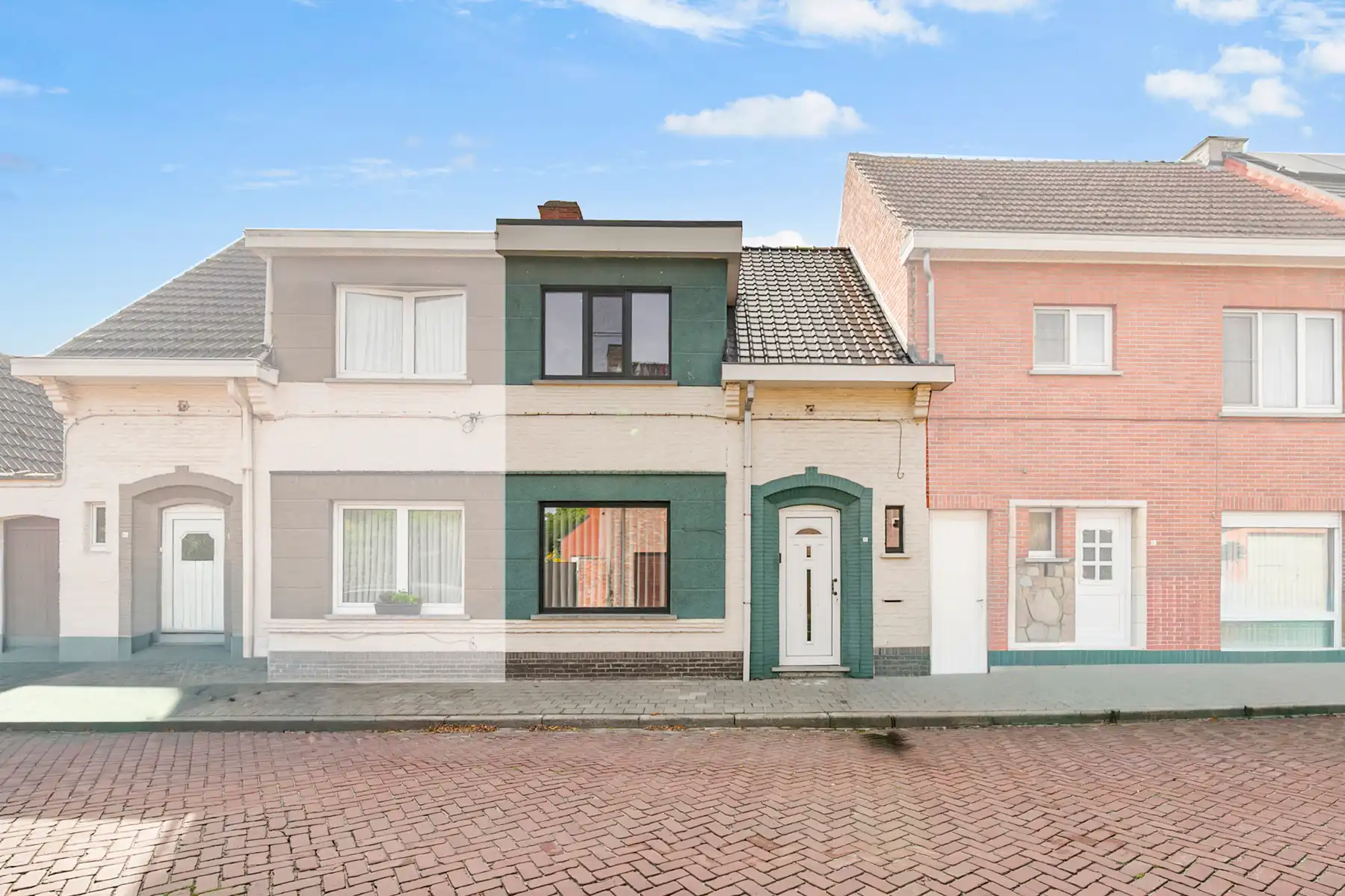 Gerenoveerde, instapklare rijwoning met 2 slk in Zele foto 12