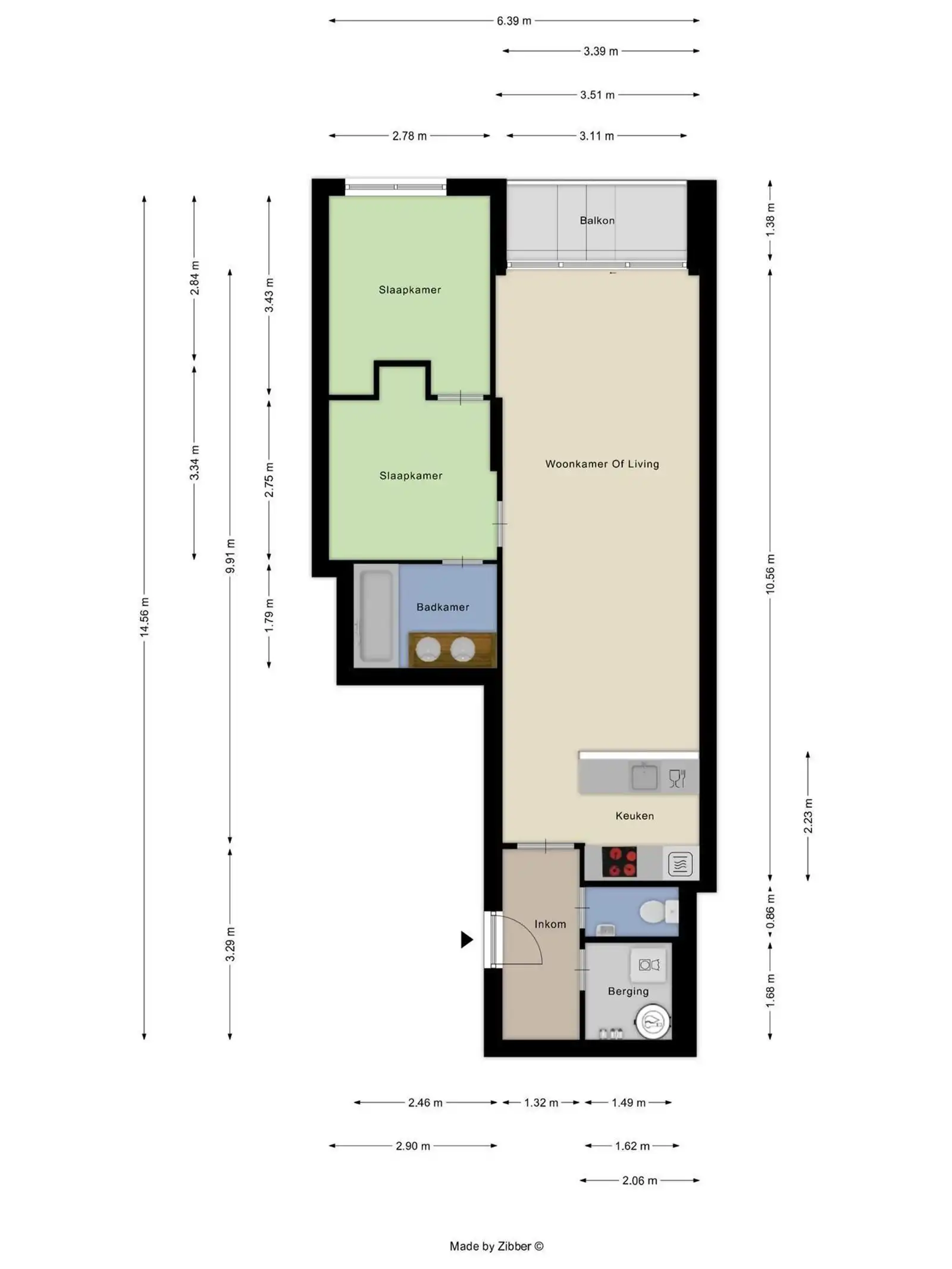 2-slaapkamerappartement op uitstekende ligging in Elsene foto 20