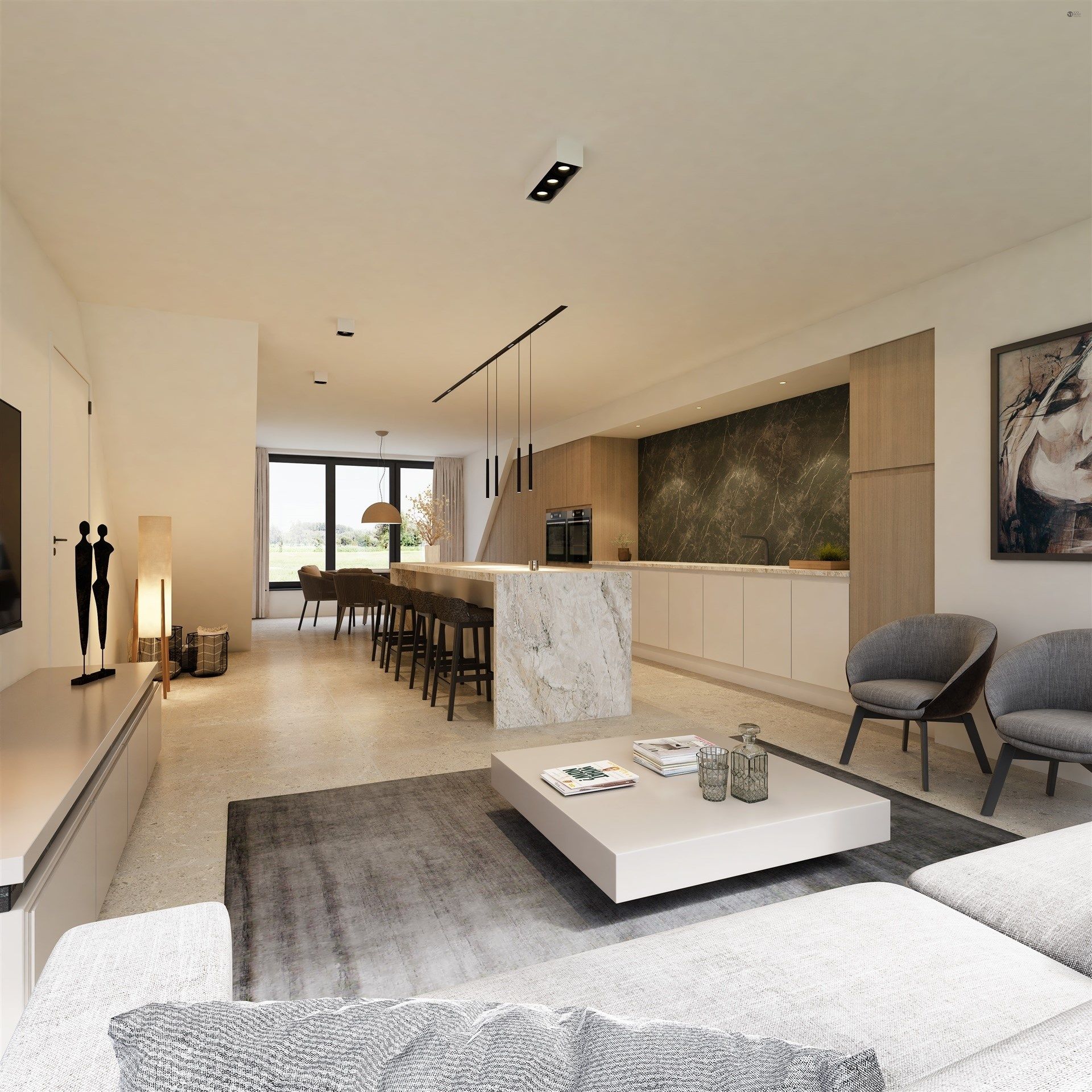 Penthouse met 2 slaapkamers foto {{pictureIndex}}