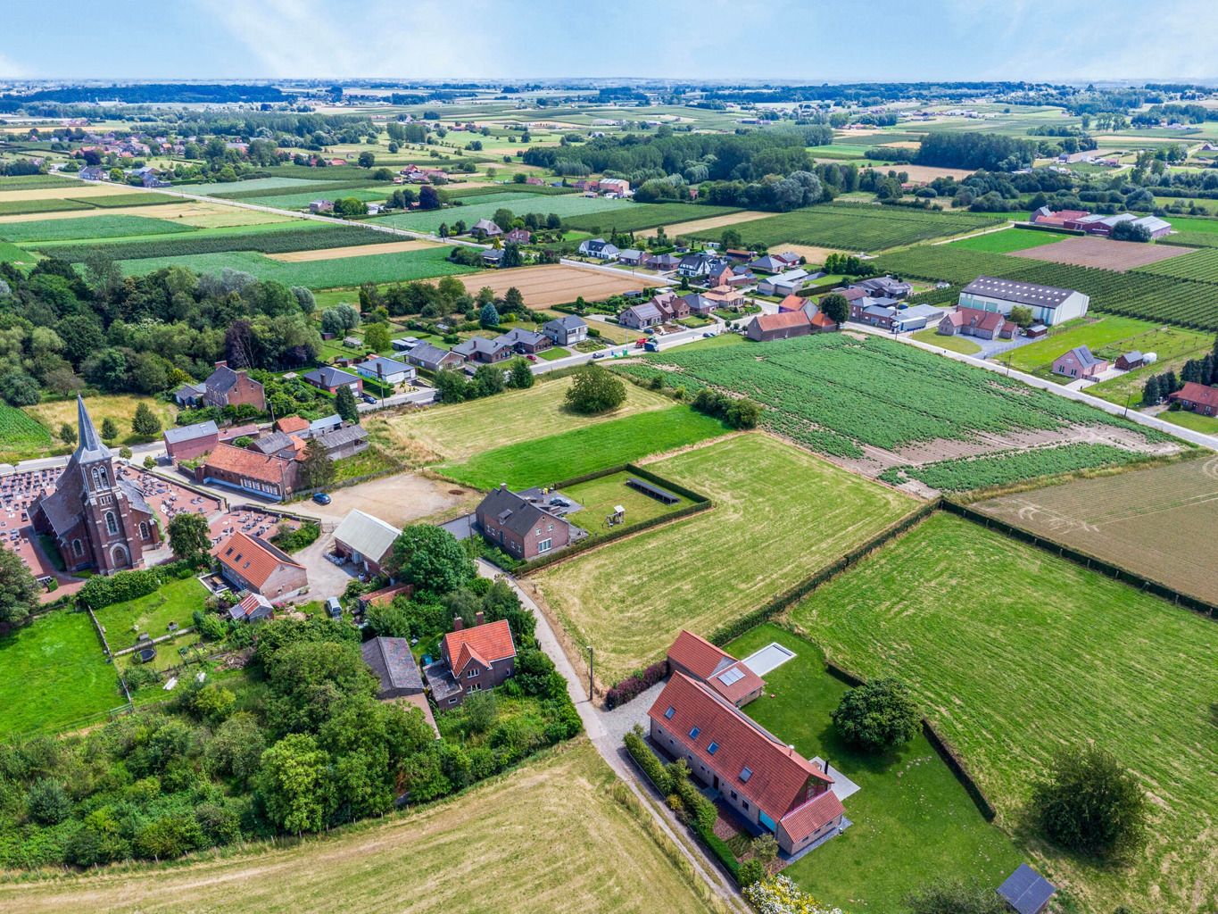 Bouwgrond voor een open bebouwing met weiland in Kortenaken foto 10