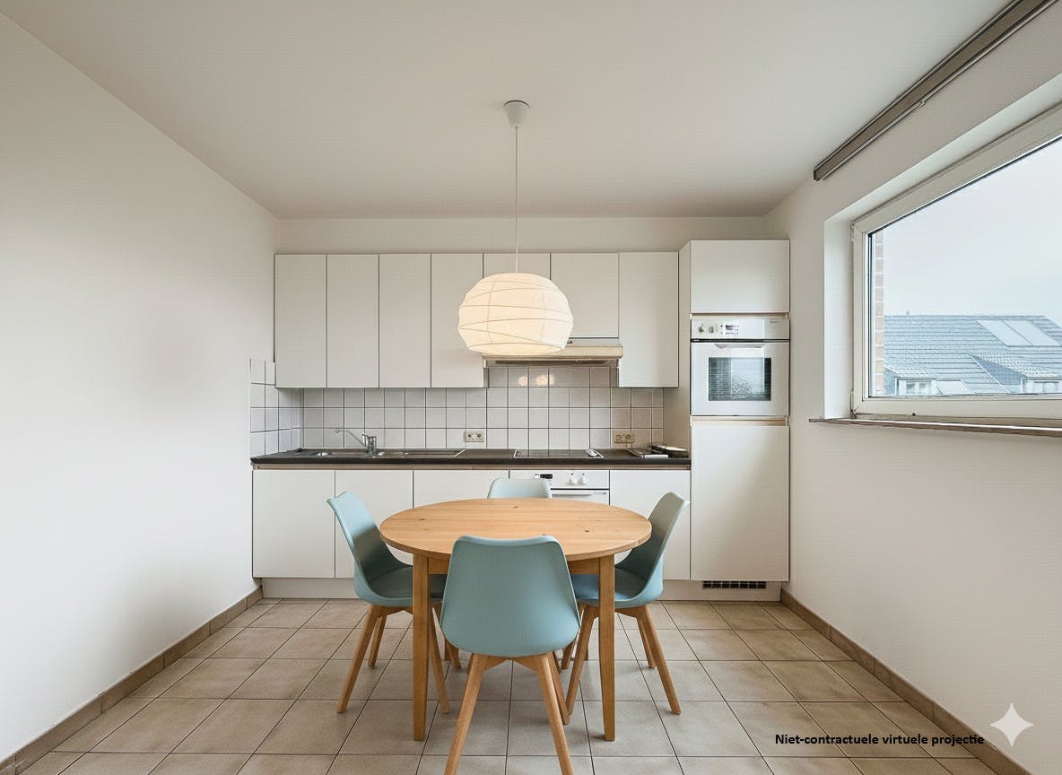 Ruim appartement met 1 slaapkamer en garage te koop in Ursel foto 3