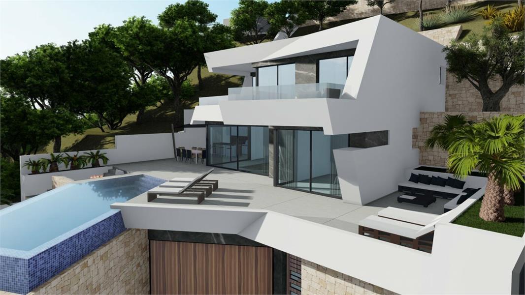 NIEUWBOUW LUXE VILLA MET SPECTACULAIR UITZICHT IN CALPE foto 12