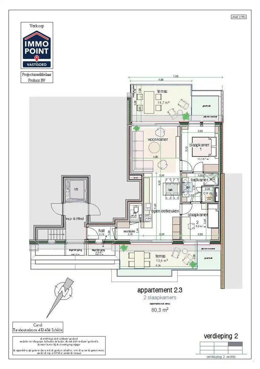 APPARTEMENT 2DE VERDIEPING IN HET CENTRUM foto 5