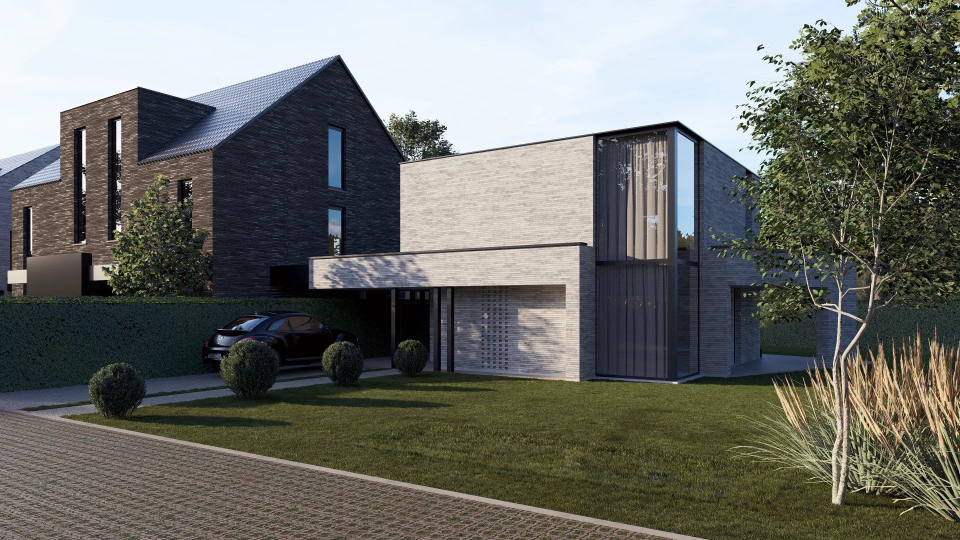 LOT 7 –MODERNE NIEUWBOUWWOING IN OPEN BEBOUWING MET 3 SLPK’S OP 7A07CA IN BEGIJNENDIJK foto {{pictureIndex}}