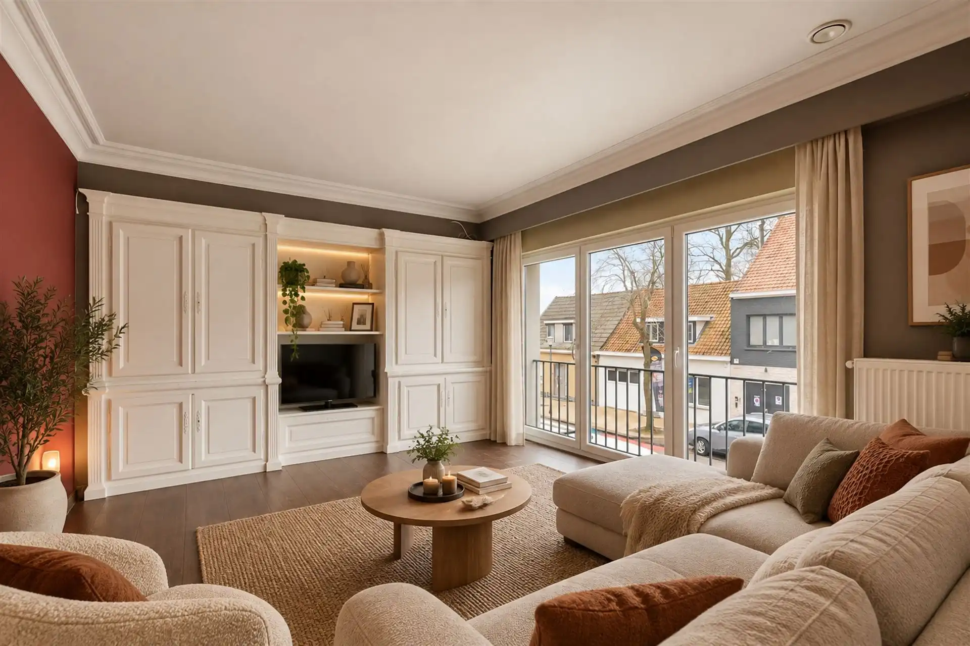 Handelspand met ruim duplex appartement, garage & terras foto 8