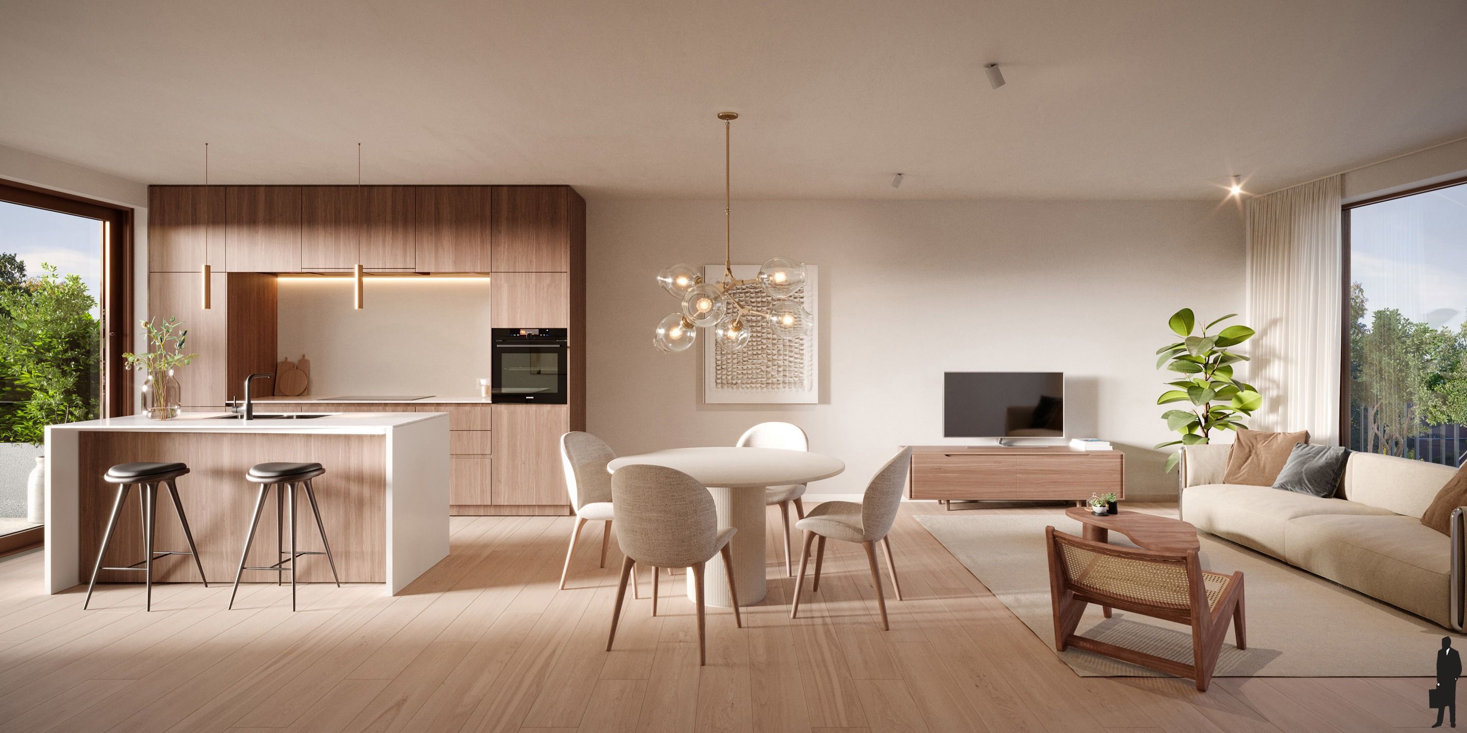 Nieuwbouwproject 'Villa Tybaert': 15 zonnige BEN app !  foto 5