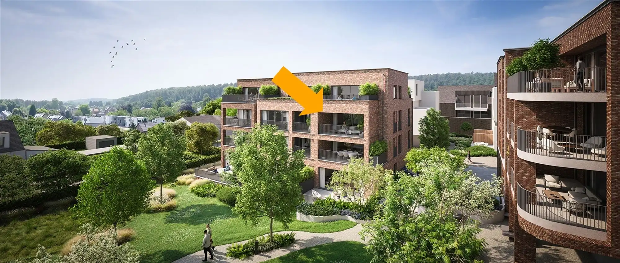 Appartement 2slk van 110m² en overdekt terras foto 2