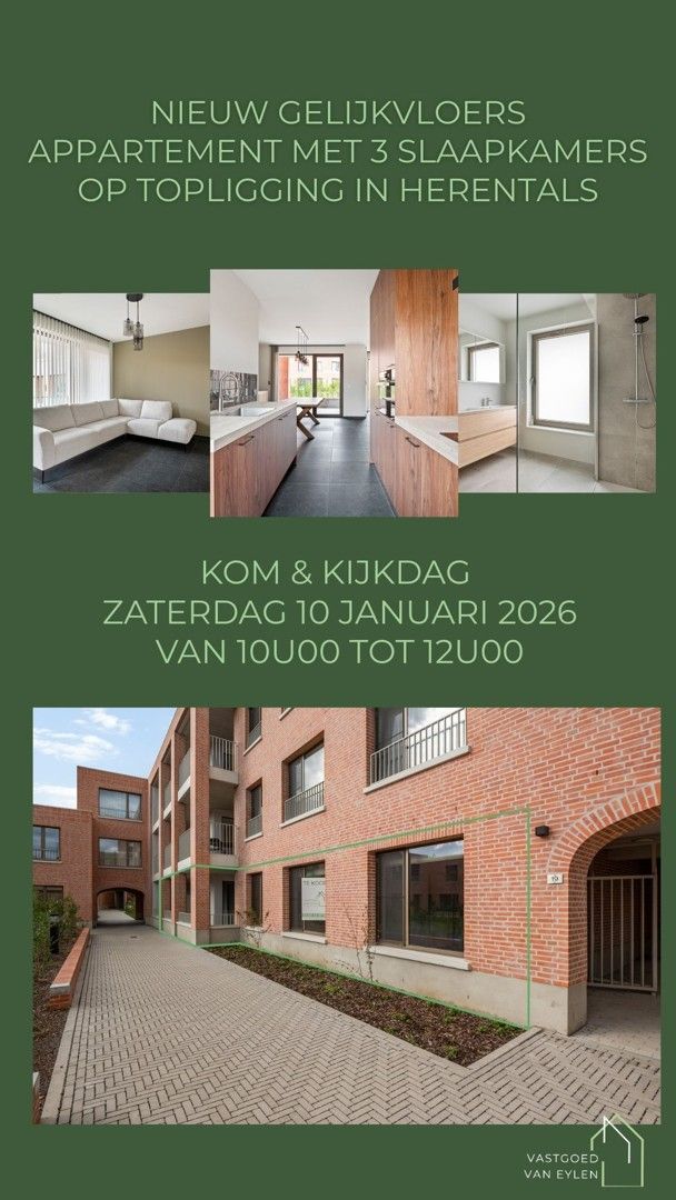 Nieuw gelijkvloers app met terras en drie slaapkamers in rustige omgeving nabij centrum Herentals foto 2