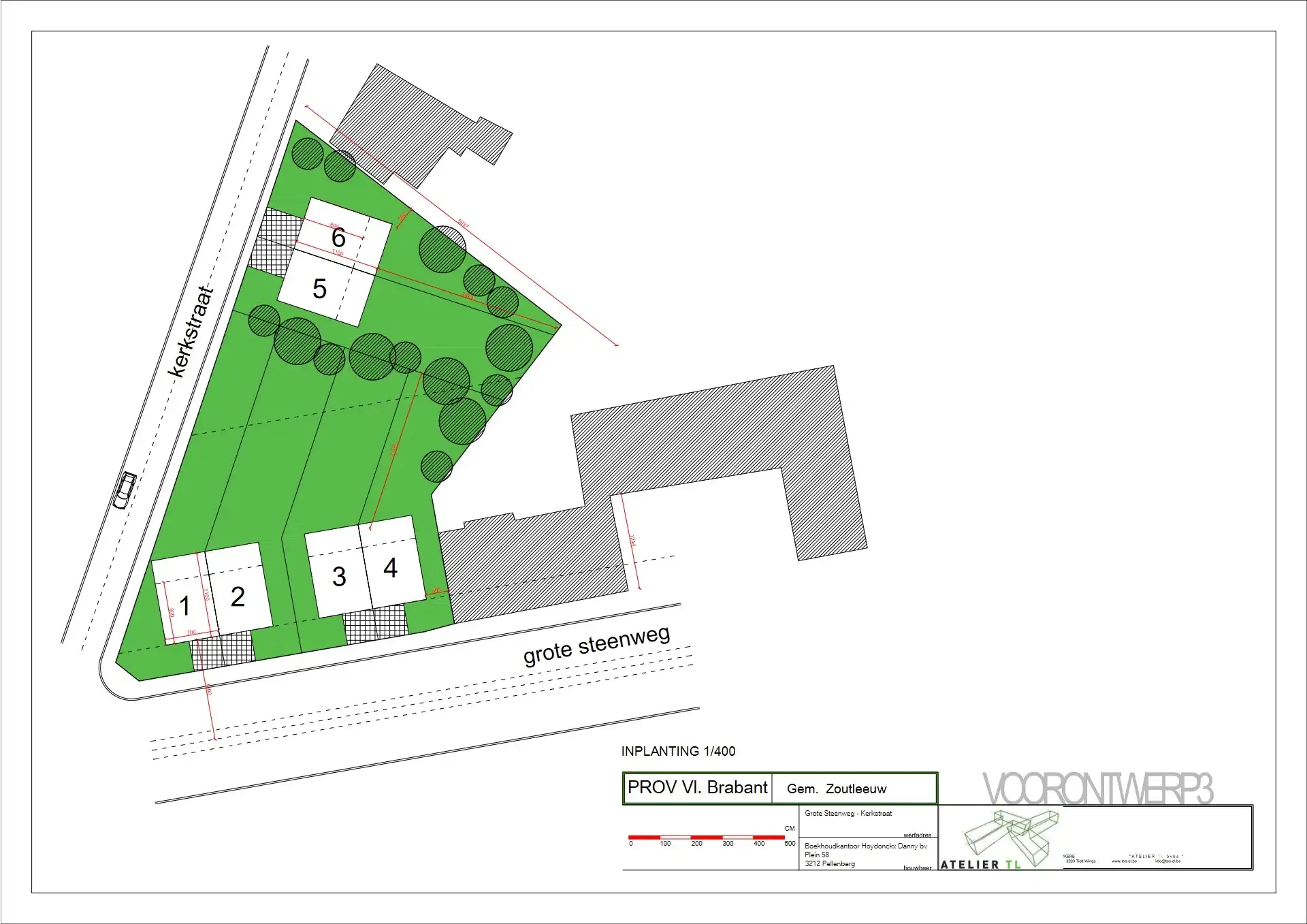 Bouwgrond met vergunning voor 18 appartementen of 6HOB foto 4