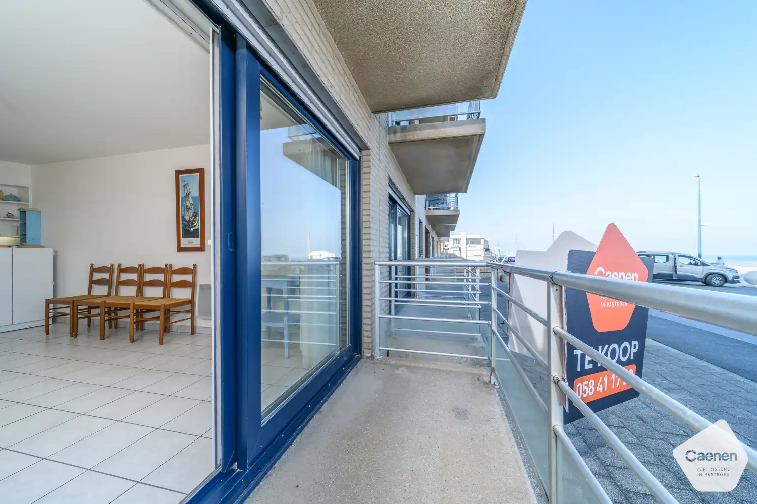 Instapklaar gelijkvloers appartement met frontaal zeezicht, staanplaats en kelder in Bray-Dunes foto 2
