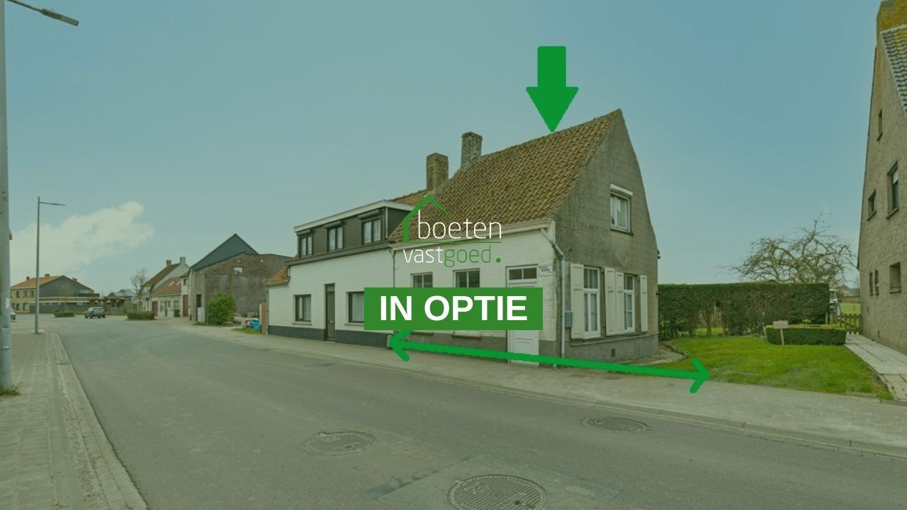 Hoofdfoto van de publicatie: BUITENKANS! ALVERINGEM: Te renoveren/te slopen woonhuis "echt niet ver van de platse" met zongerichte tuin op 478m² grondoppervlakte.