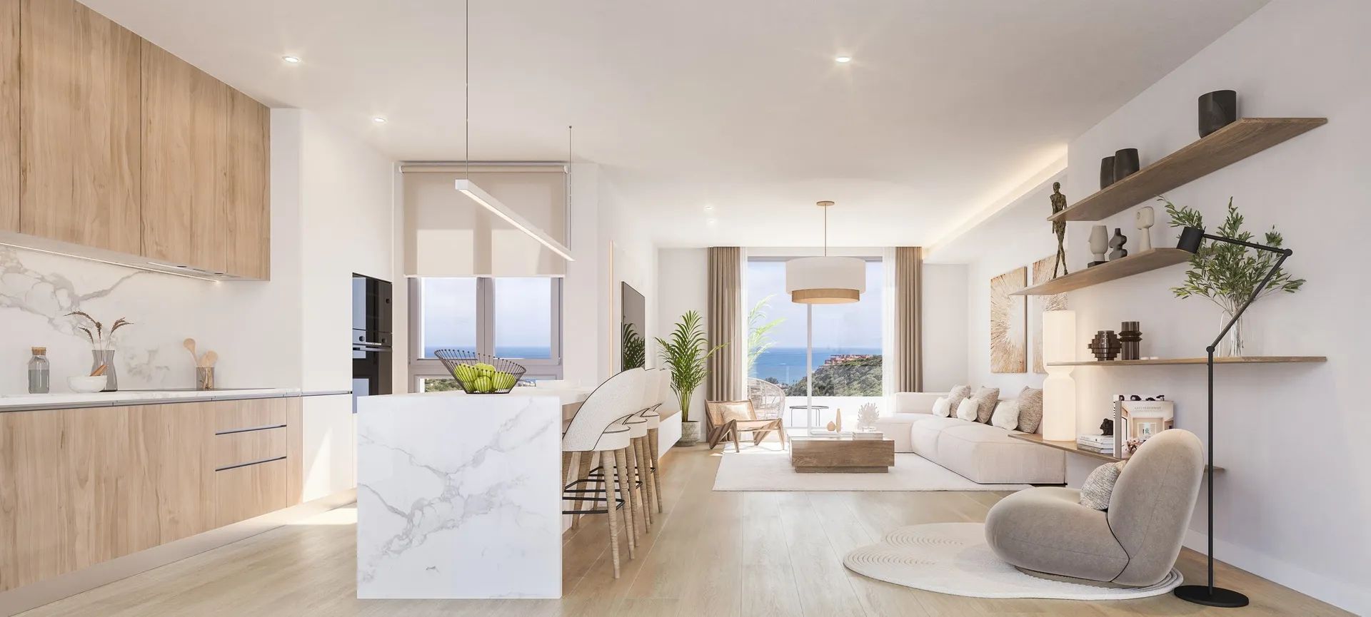 Exclusieve nieuwbouwappartementen in Manilva met adembenemend uitzicht op zee, Gibraltar en Afrika foto 3