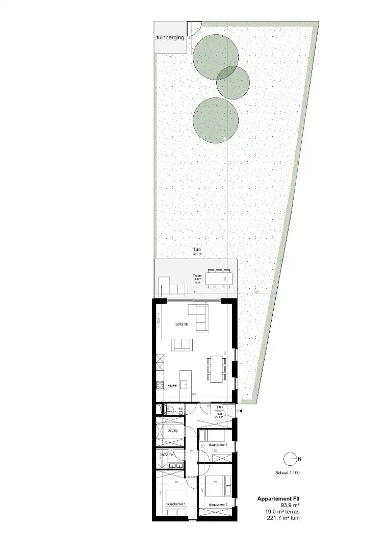 Gelijkvloers appartement met tuin foto 4