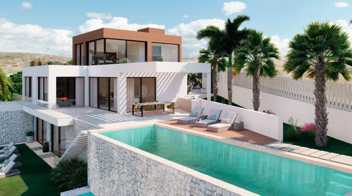 Architecturale parel aan de kust: ruime villa in alle luxe foto 10