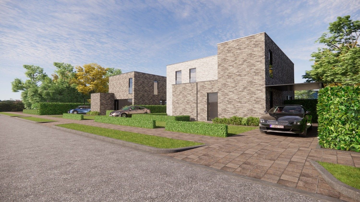 Halfopen nieuwbouwwoning foto {{pictureIndex}}