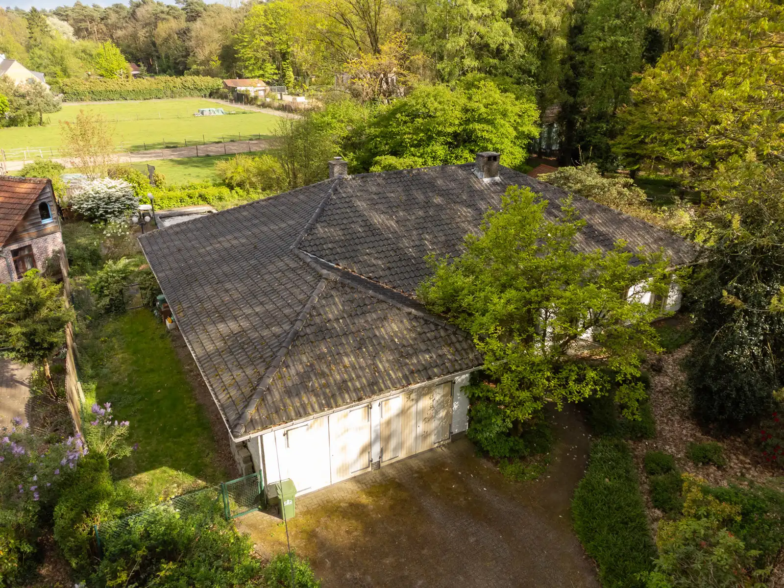 Hoofdfoto van de publicatie: Ruime te renoveren  gelijkvloerse villa met vrij uitzicht