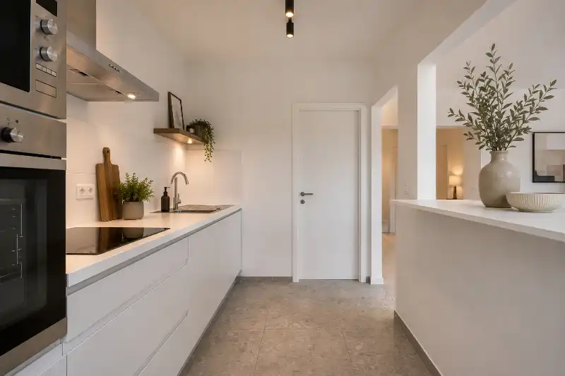 Lichtrijk appartement met terras en 2 slaapkamers. foto 3
