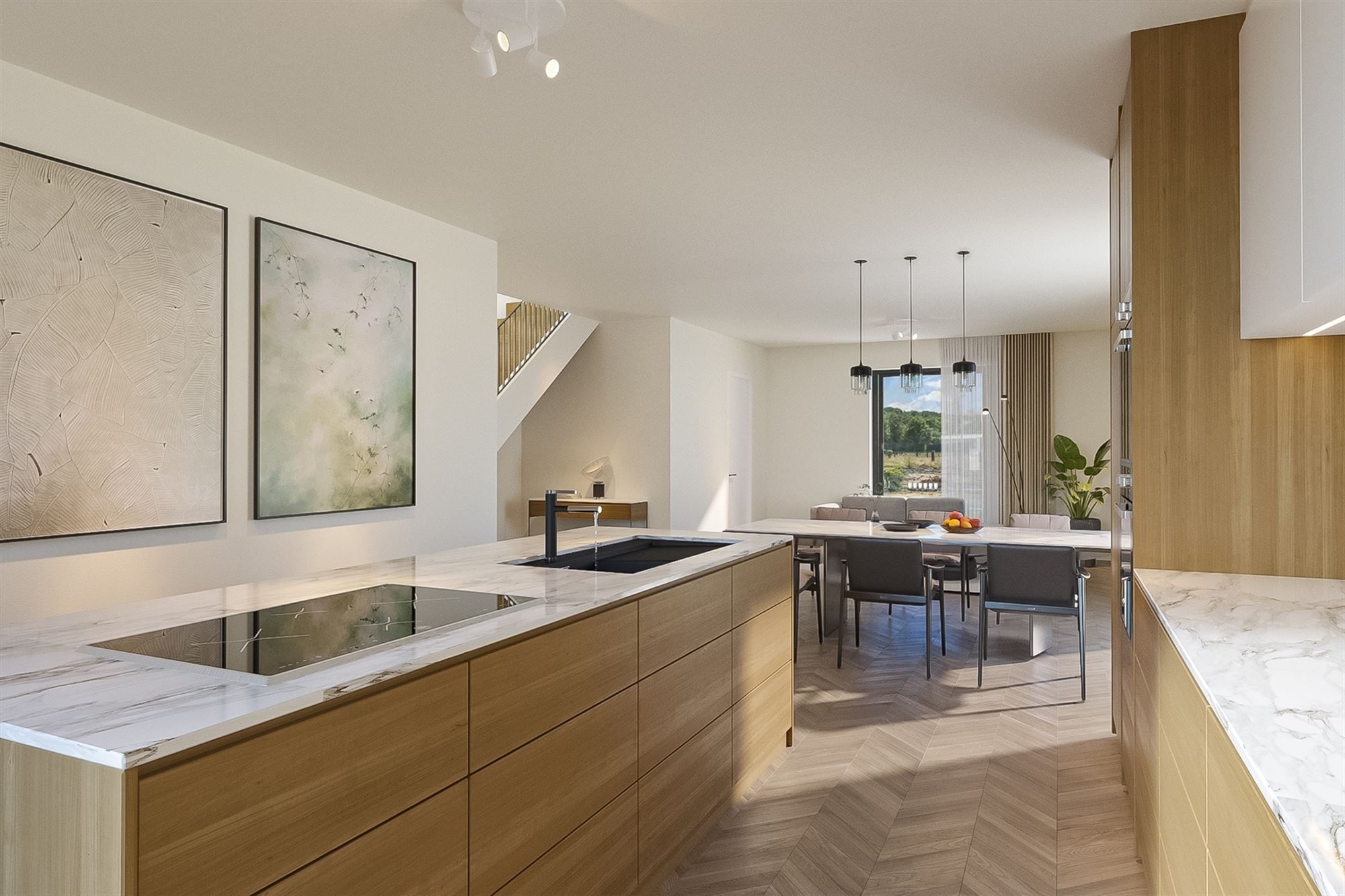KWALITATIEF EN ENERGIENEUTRALE WONING OP RUSTIG GELEGEN PERCEEL TE PAAL foto 8
