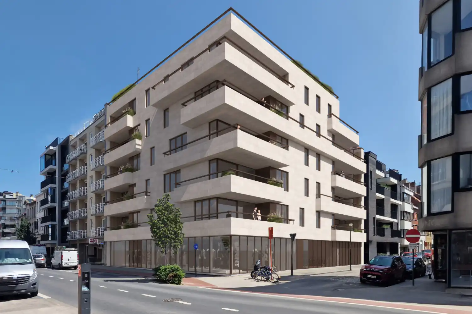 Nieuwbouwresidentie Futuro vlakbij het centrum van Oostende foto {{pictureIndex}}