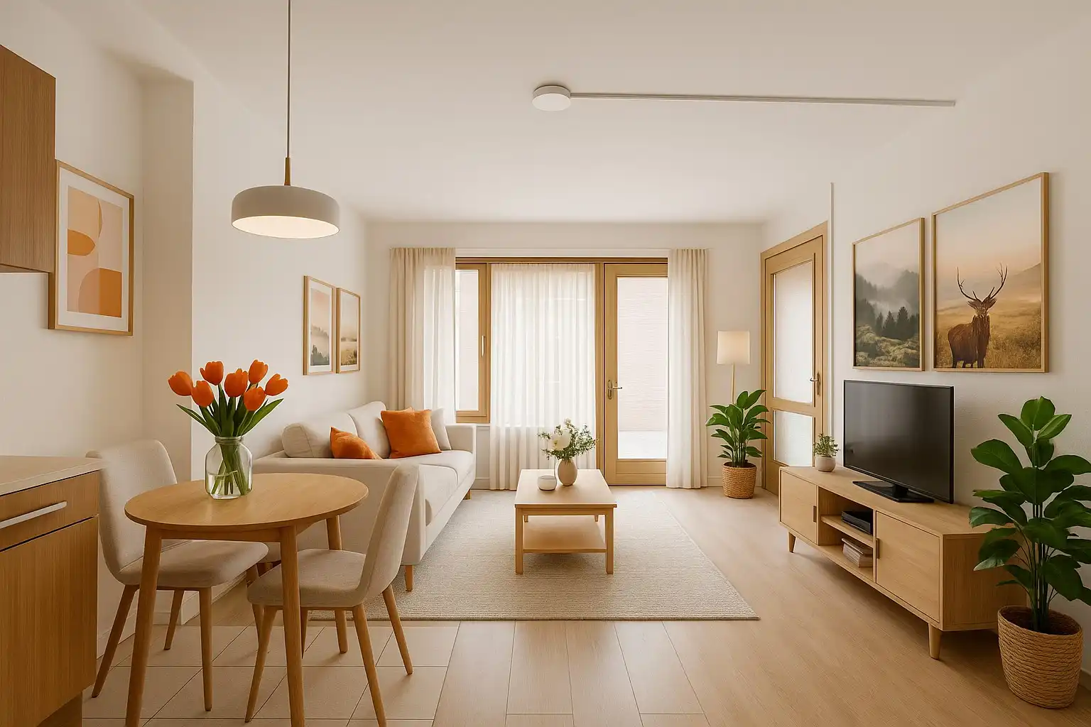RUIM GELIJKVLOERS APPARTEMENT VAN 115 M2 IN HET HART VAN DEINZE foto 3