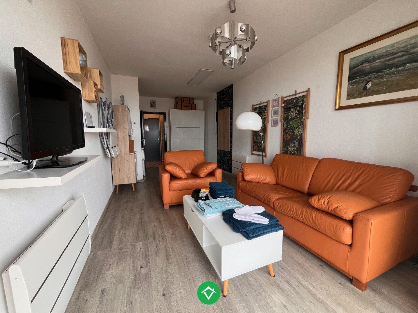 Vernieuwde gelijkvloersstudio met frontaal zeezicht, aan de dijk van Raversijde foto 3