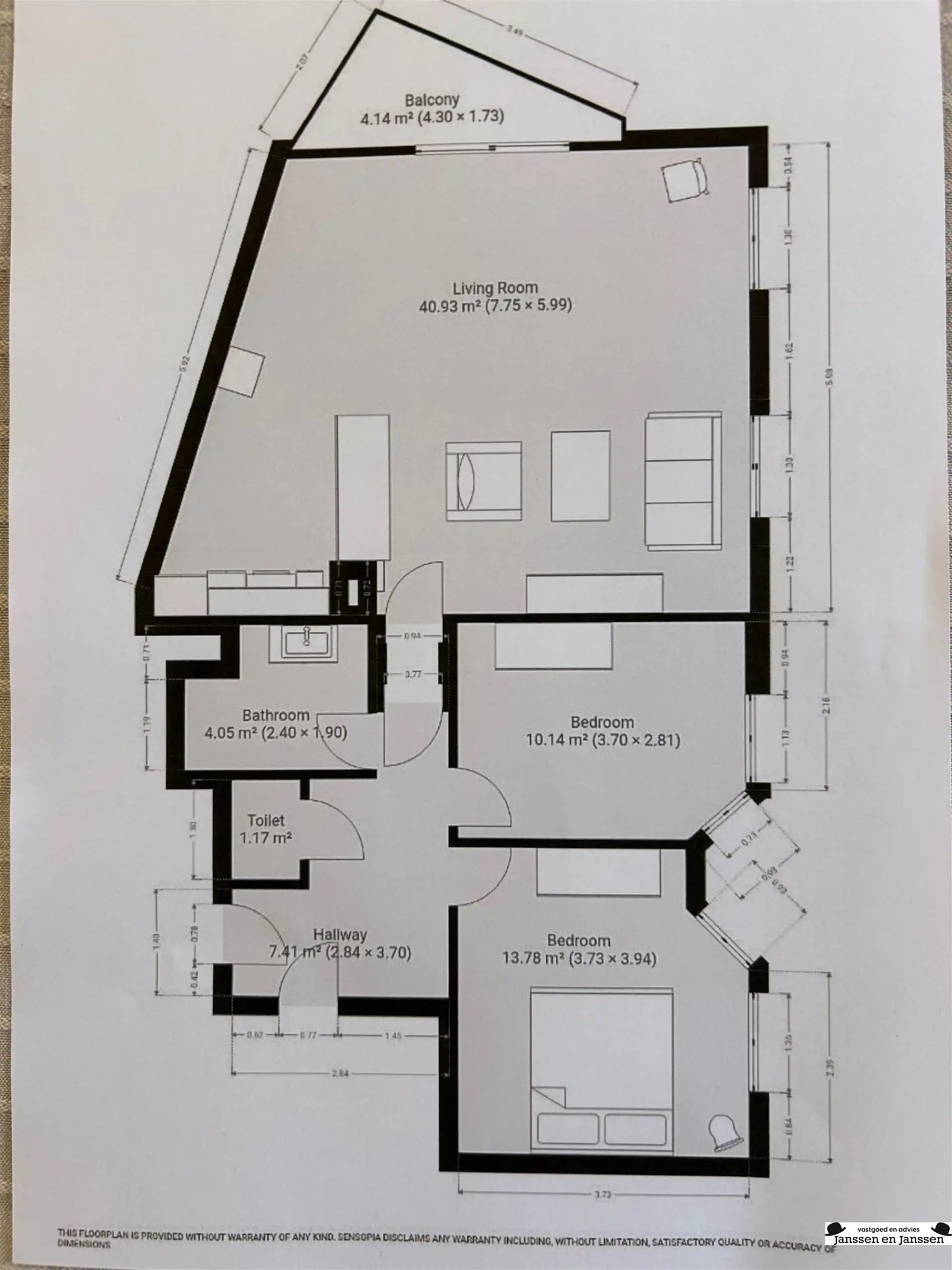 Lichtrijk instapklaar 2 kamer appartement in centrum Temse foto 14